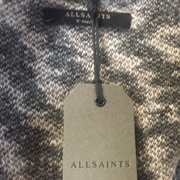 NWT All Saints Animal Print Sleeveless Wool Vest - Picture 4 of 7